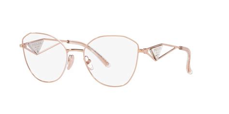 prada semi rimless gold eyeglasses|Prada clear frame eyeglasses.